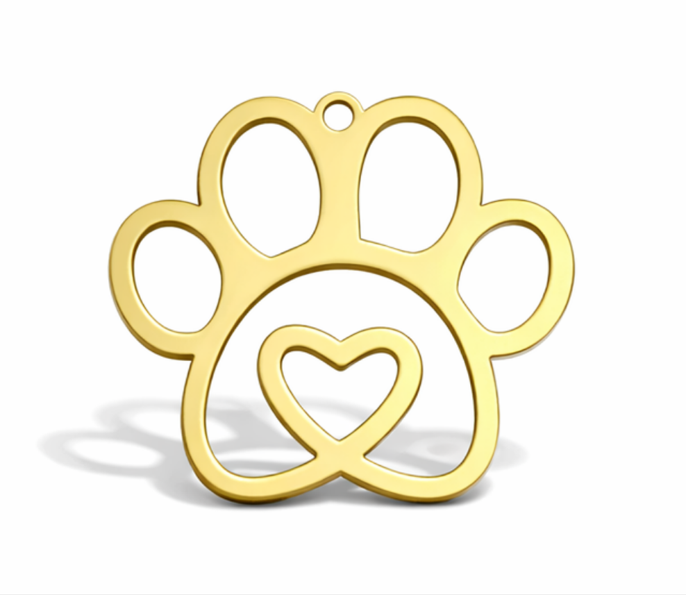 Gedenkflasche – Pfotenabdruck