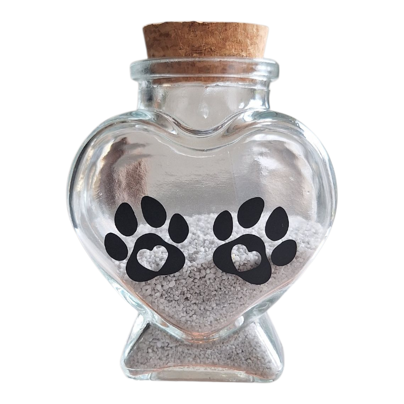 Gedenkflasche - Ein Stück meines Herzens ist im Himmel