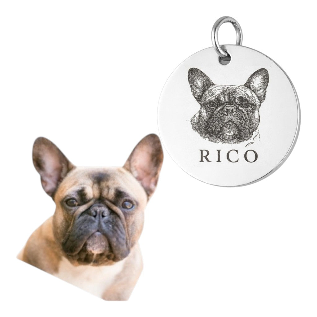 Erinnerungsfläschchen – Anhänger mit Foto oder Pfotenabdruck