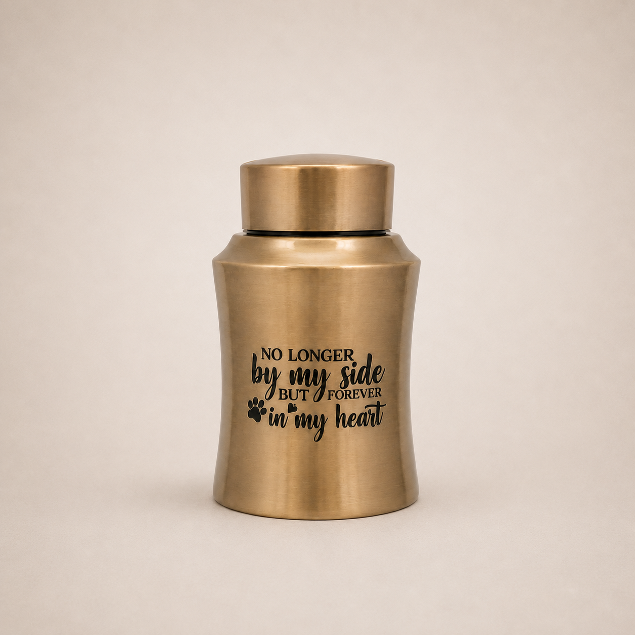 Urn hond - RVS - Zwart