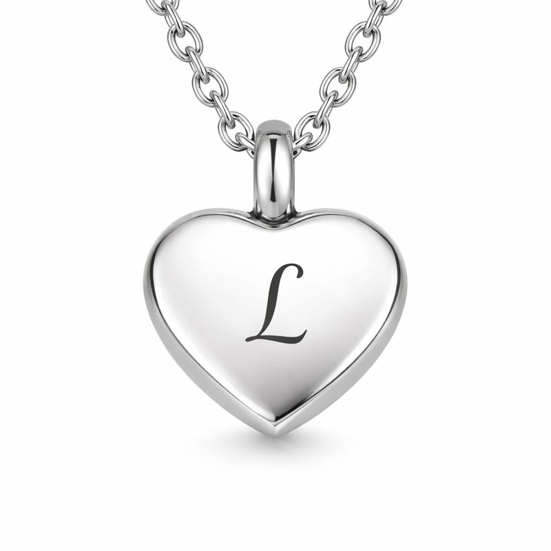 Herzförmiger Anhänger aus Esche – Silber, Roségold und Gold 