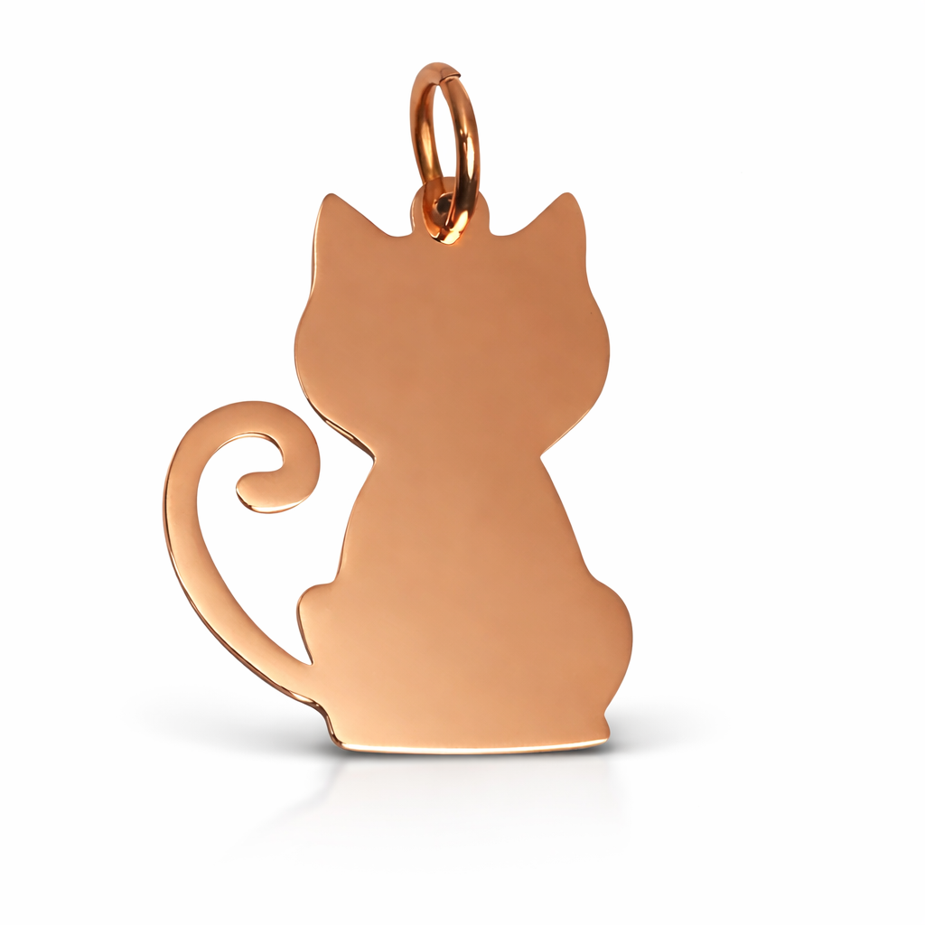 Hanger met gravure - Kat