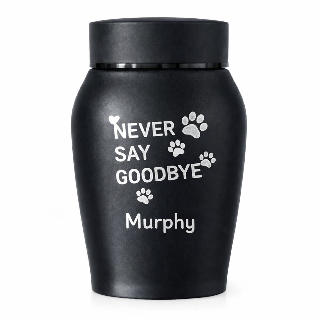 Urn - 250 ML - Zwart - Never say goodbye