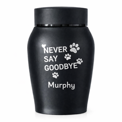 Urn - 250 ML - Zwart - Never say goodbye