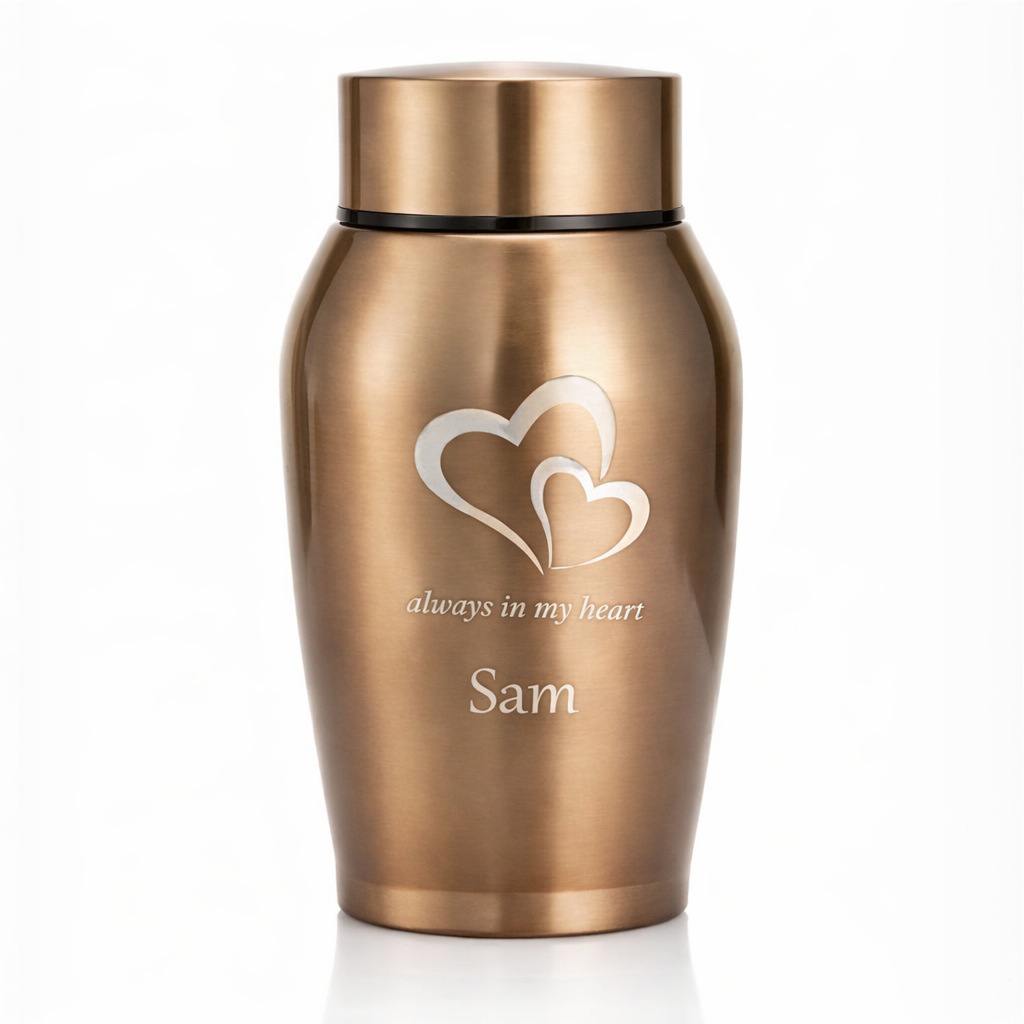 Urne – 250 ml – Gold – Für immer in meinem Herzen