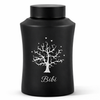 Urne – 250 ml – Schwarz – Baum des Lebens