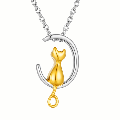 Katzenanhänger - Gold- und Silberfarbe