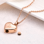 Herzanhänger – Pfotenabdrücke – Gold und Roségold 