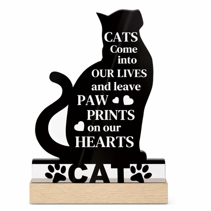 Herinneringsornament Kat – Paw Prints on our Hearts