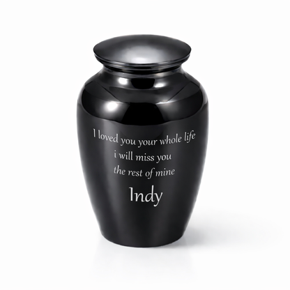 Mini-Urne – Edelstahl – 55 ml – Kann nach Ihren Wünschen personalisiert werden