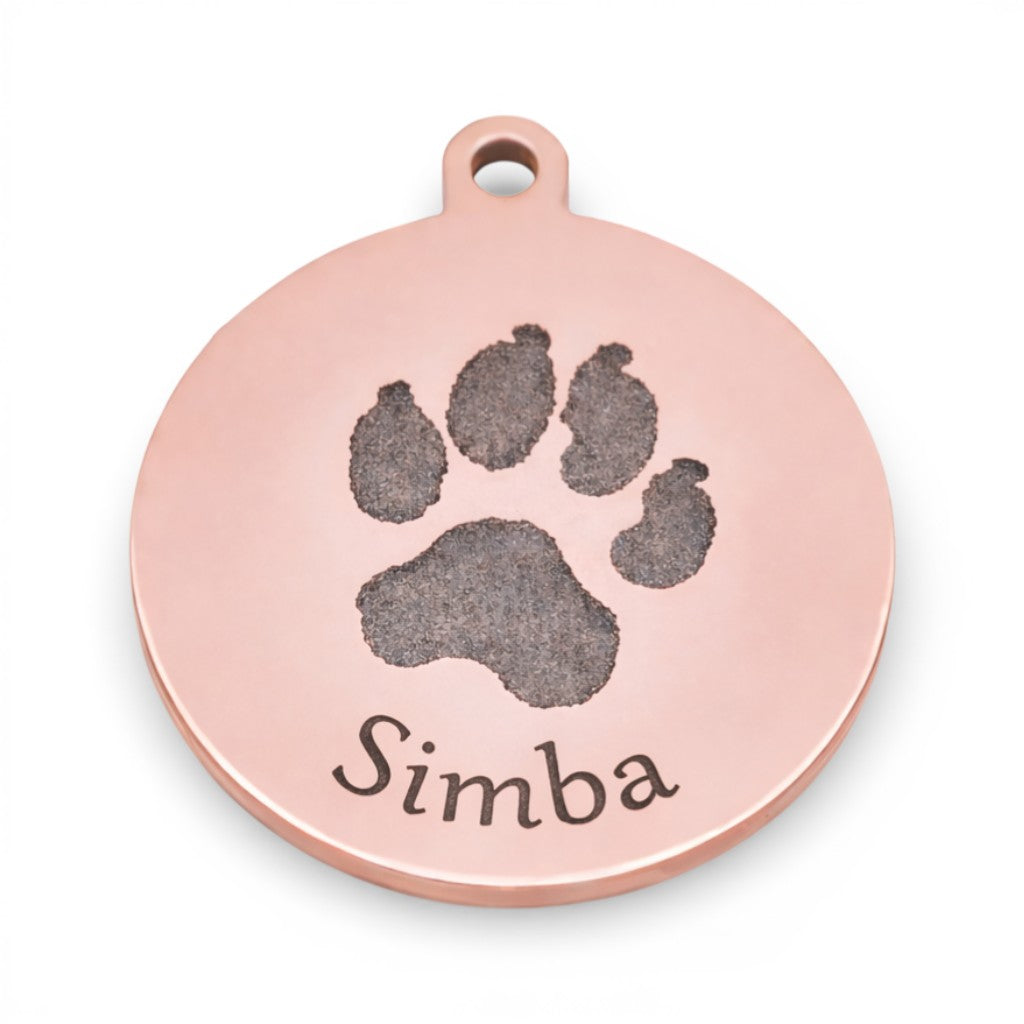 Schlüsselanhänger mit Pfotenabdruck