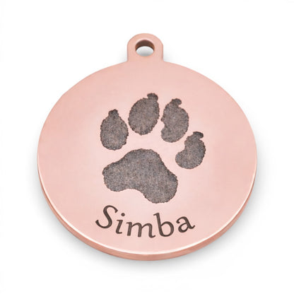 Schlüsselanhänger mit Pfotenabdruck