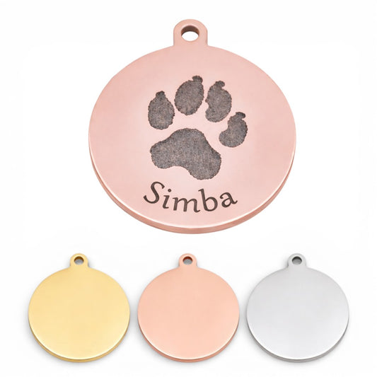 Schlüsselanhänger mit Pfotenabdruck