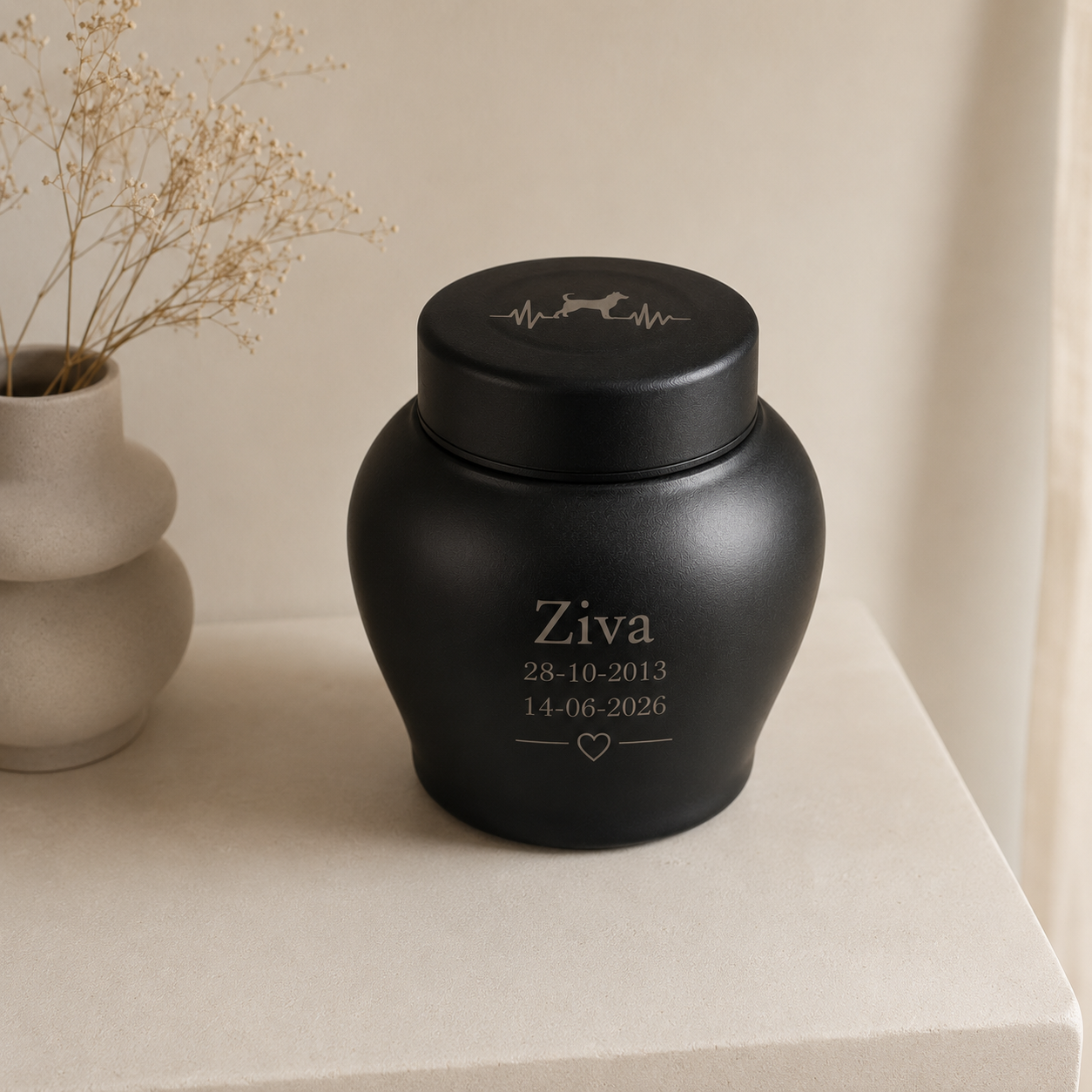 Urne Hund – Edelstahl – 300 ML