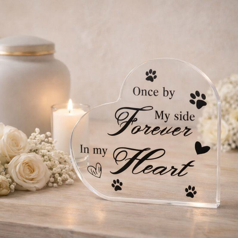 Herdenkingsbeeld voor huisdier - Once by my side