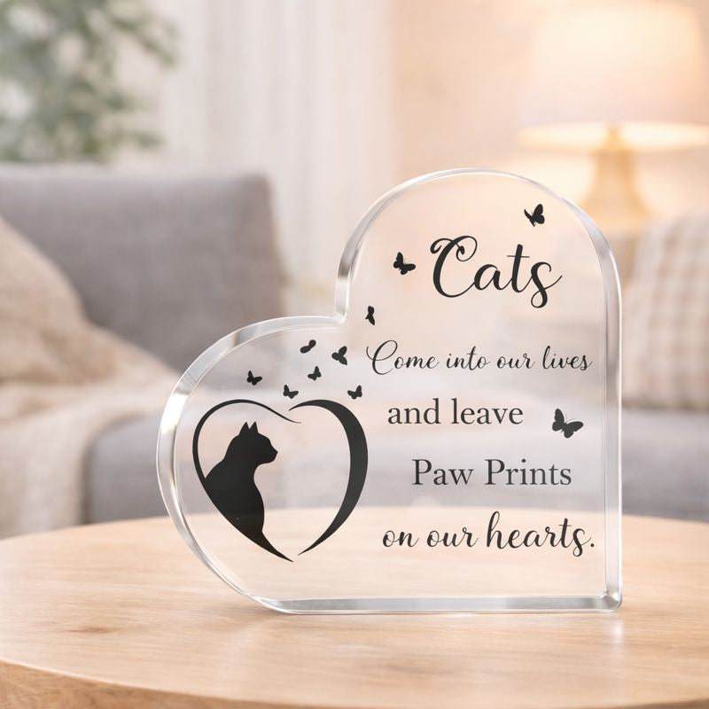 Gedenkstatue – Katze – Pfotenabdrücke