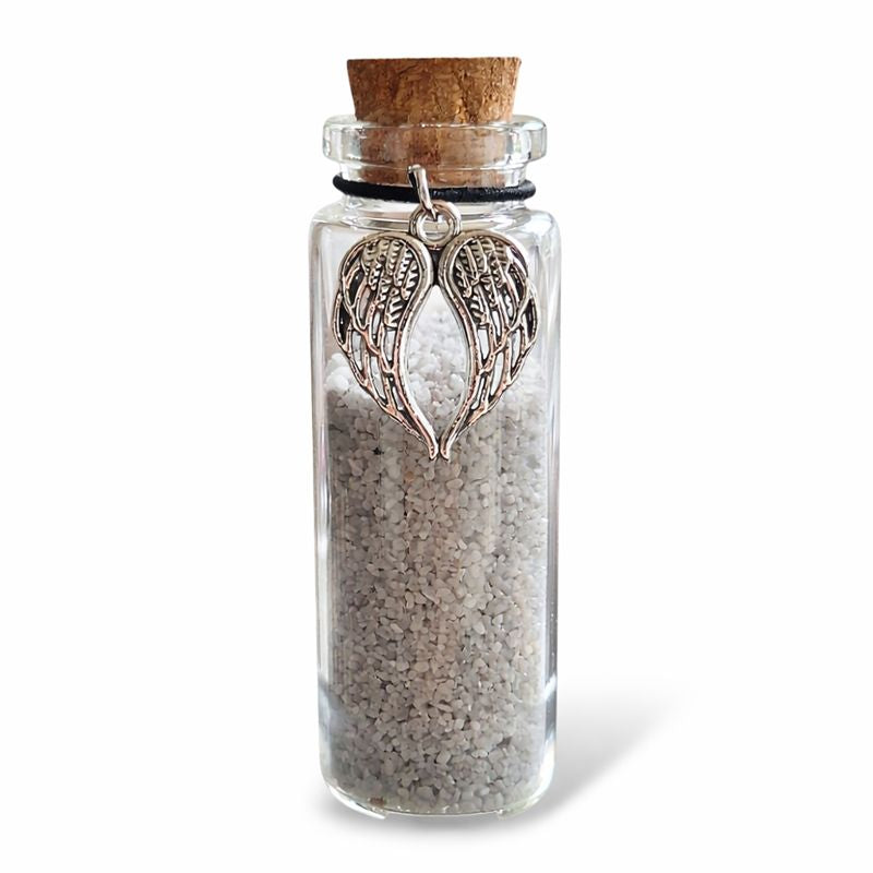 Gedenkflasche – Silber – Engelsflügel 