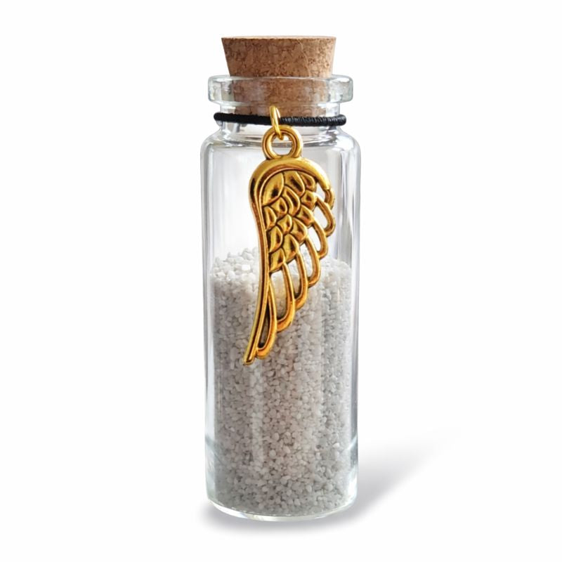 Gedenkflasche – Gold – Engelsflügel 
