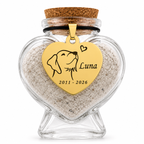 Memorial flesje - Kat of Hond