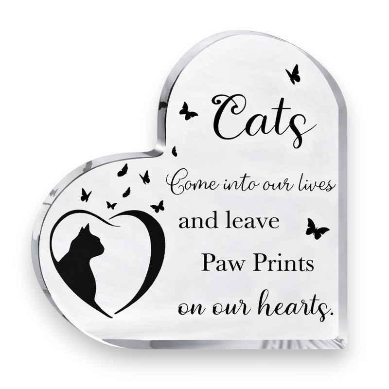 Gedenkstatue – Katze – Pfotenabdrücke