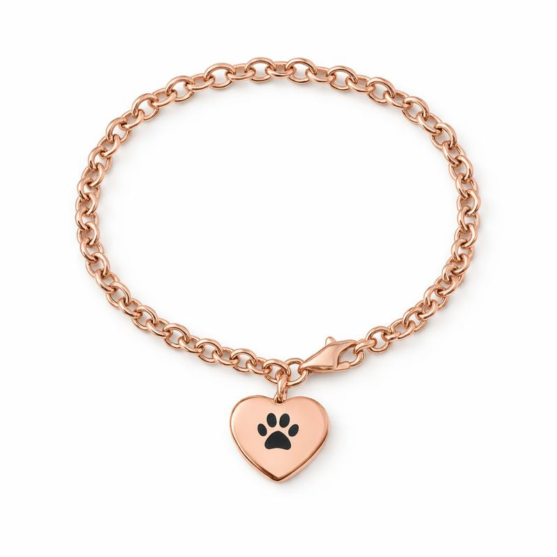 Aschearmband – Pfotenabdruck – Gold, Silber, Roségold und Schwarz