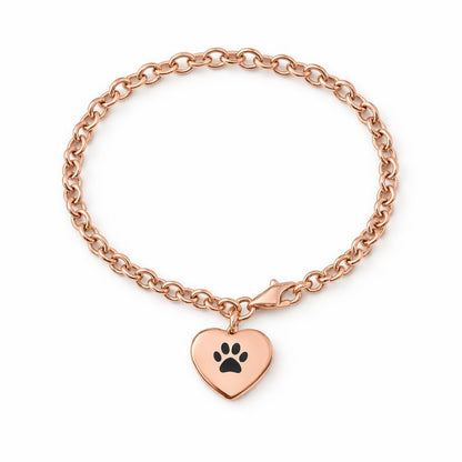 Aschearmband – Pfotenabdruck – Gold, Silber, Roségold und Schwarz