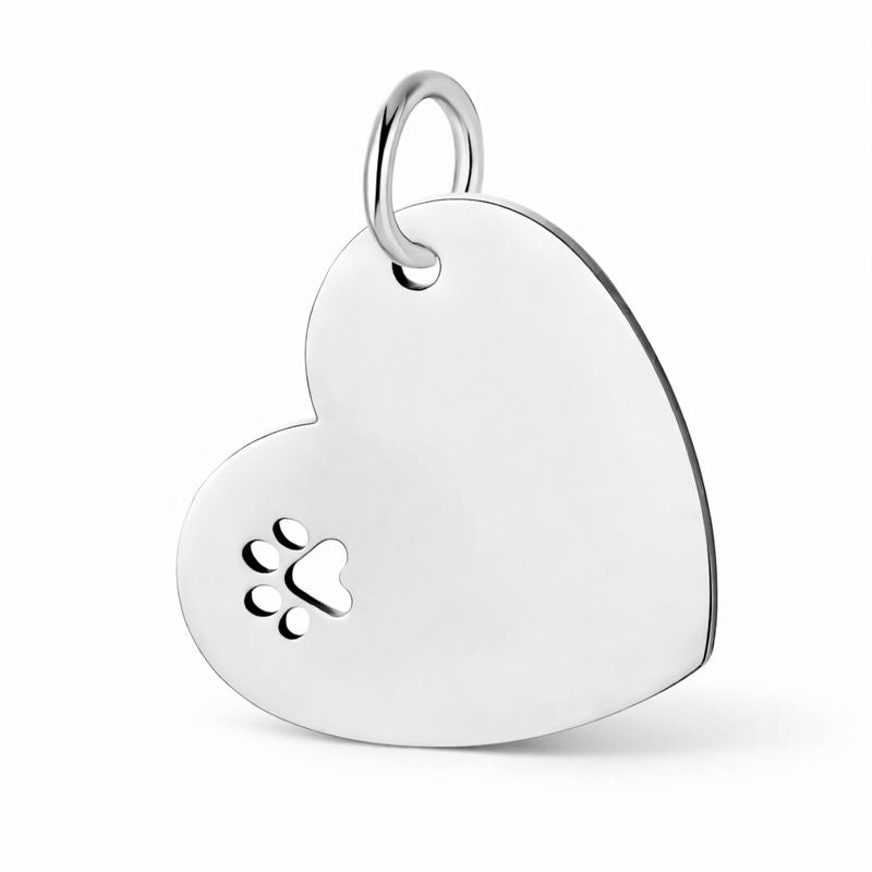 Anhänger mit Gravur – Herz mit Pfotenabdruck