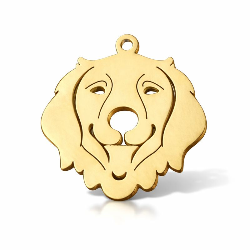 Memorial Flesje - Hond - Goud