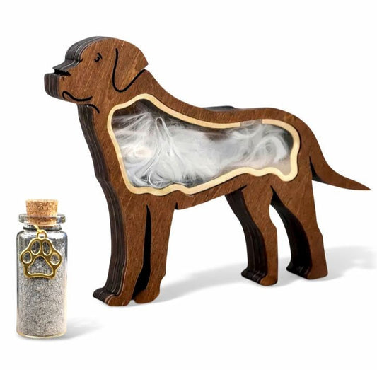 Gedenkhund – Holz – Braun