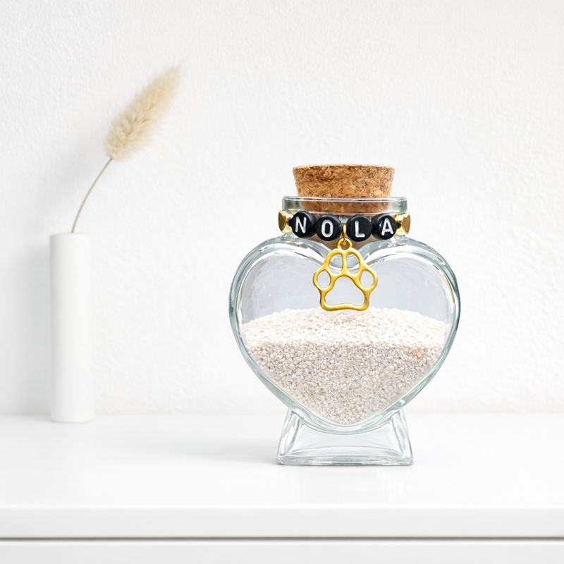 Gedenkflasche mit Namen – Individuelles Design