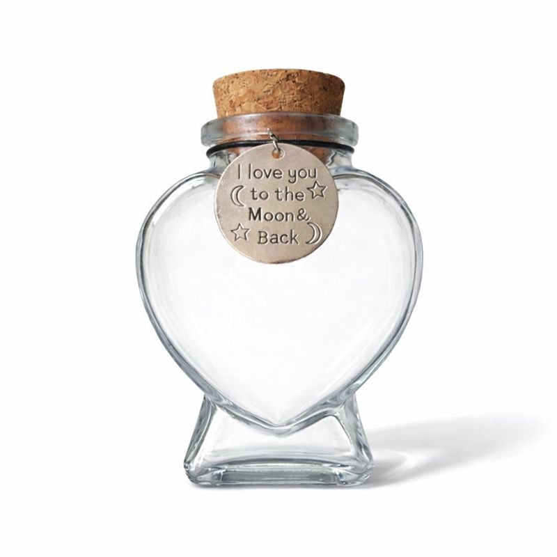 Gedenkflasche - Runder Anhänger mit Text