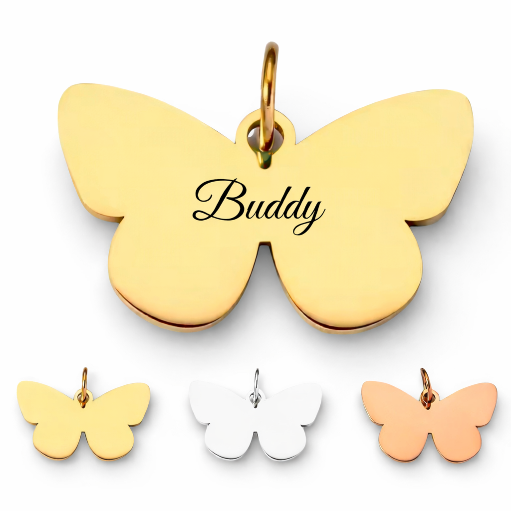 Anhänger mit Gravur - Schmetterling