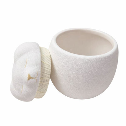 honden mini urn - wit