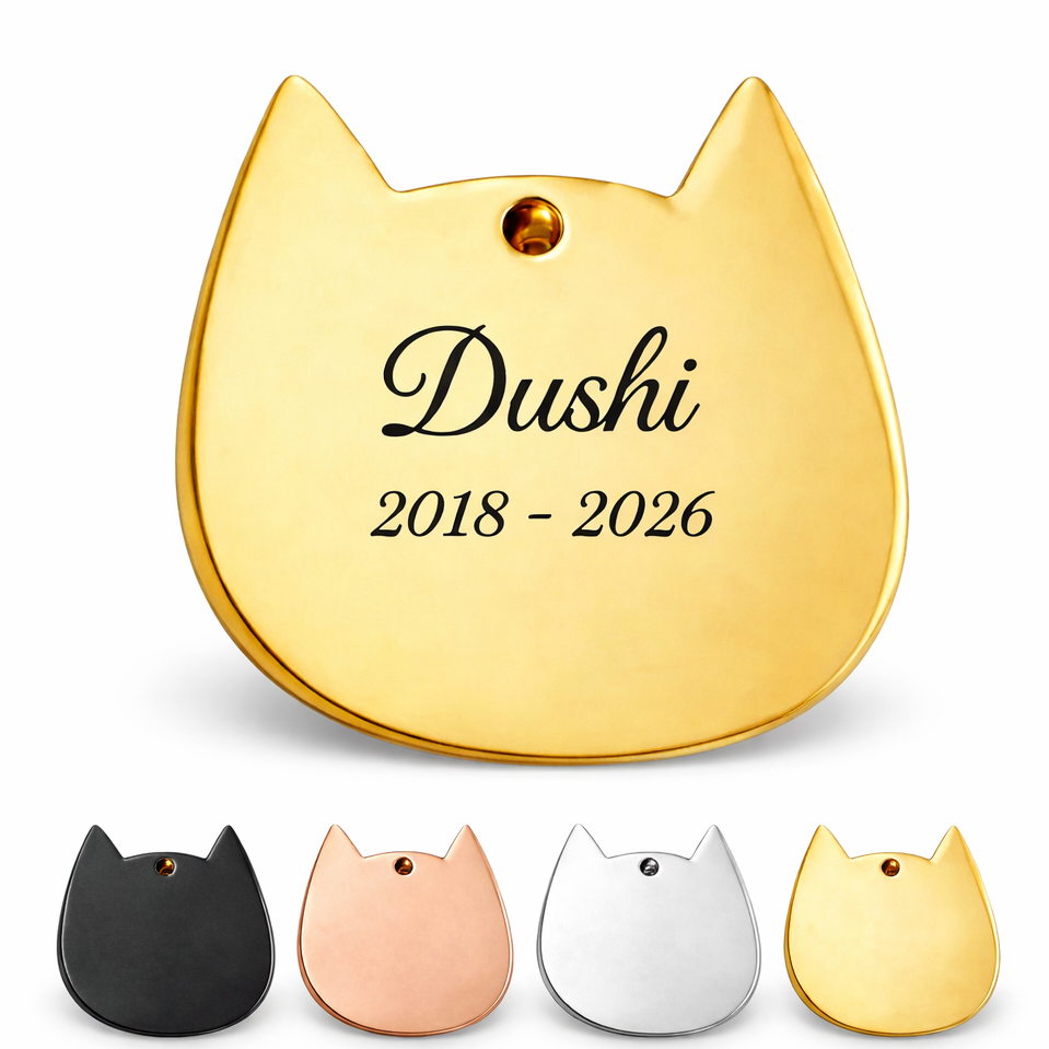 Anhänger mit Gravur – Katze