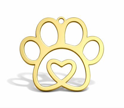 Gedenkflasche – Pfotenabdruck 