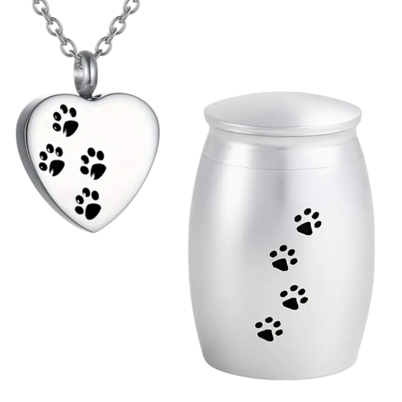 Herdenkingsset: Mini urn en Ashanger