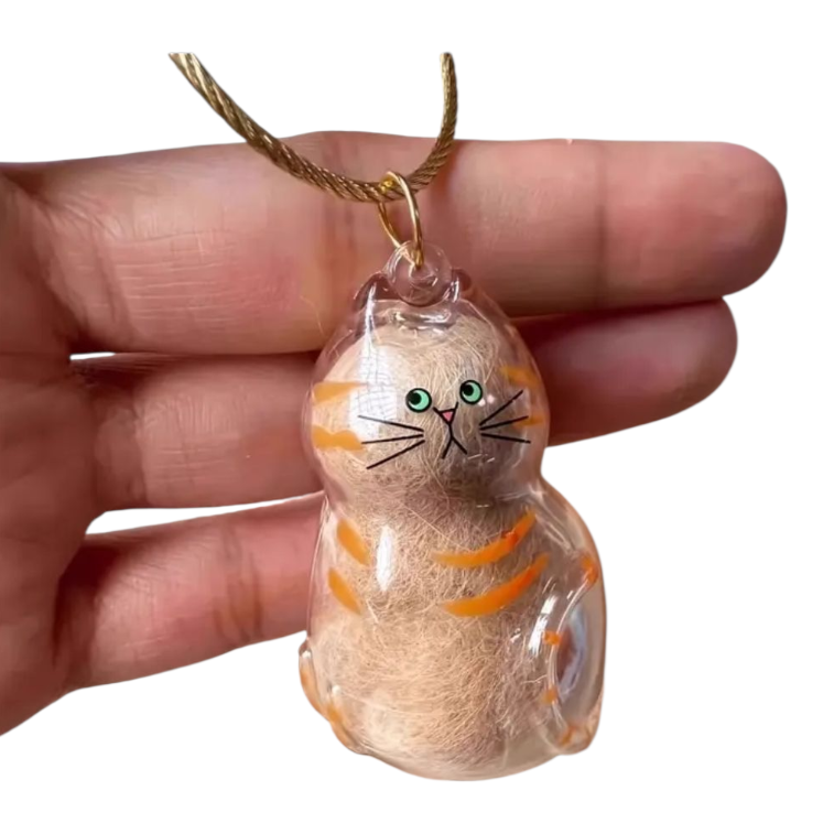 Pet Hair Gedenksleutelhanger voor kat
