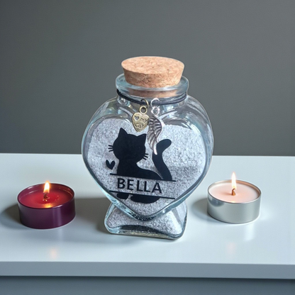 Gedenkflasche mit Namen