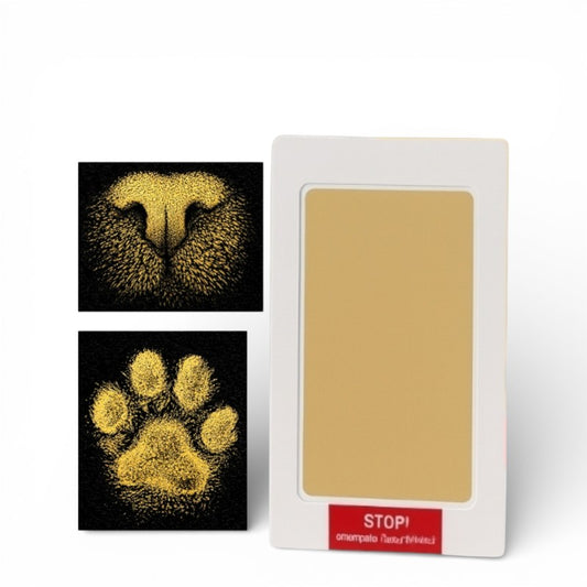 Tintenloses Pfoten- oder Nasenabdruckset – Gold