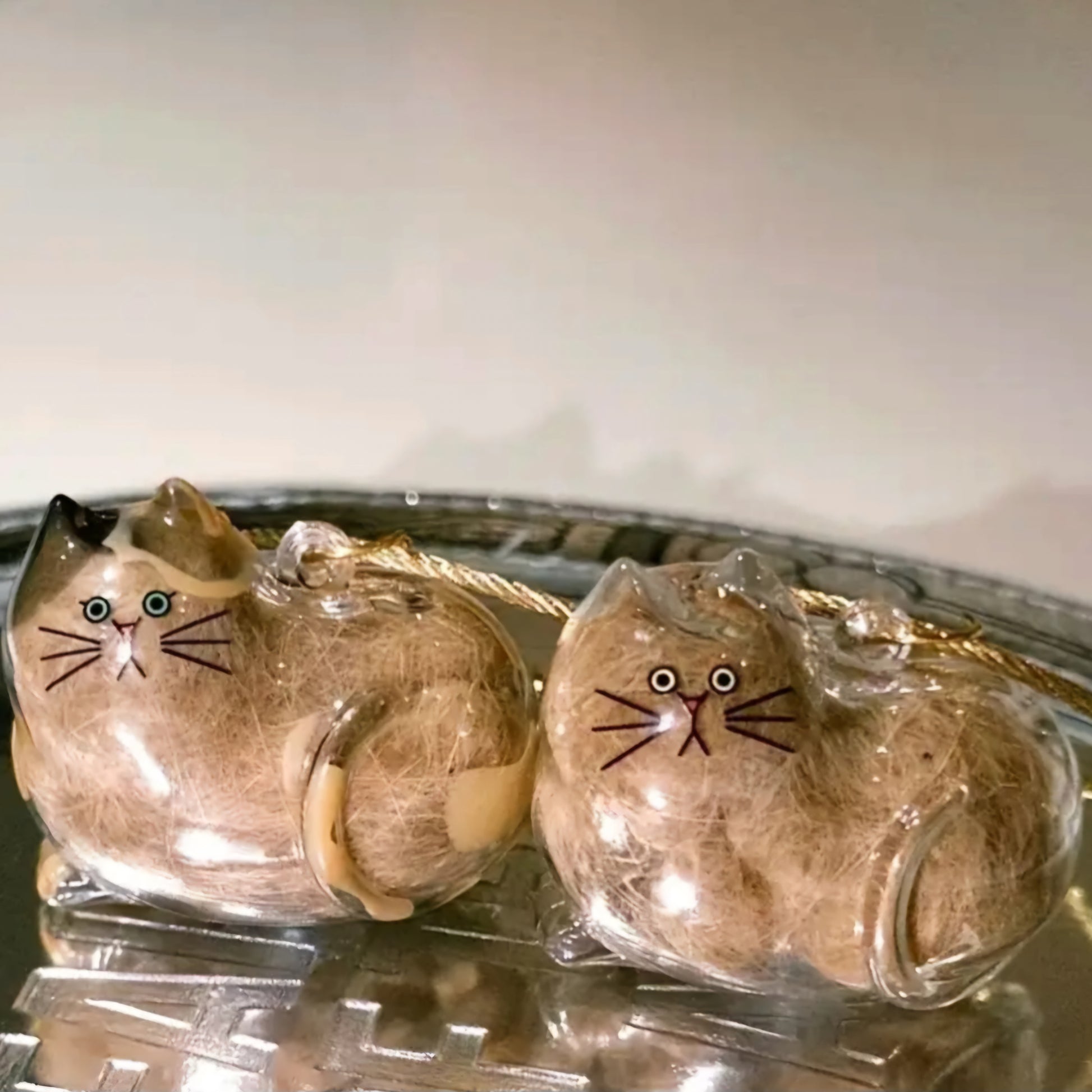 Pet Hair Gedenksleutelhanger voor kat
