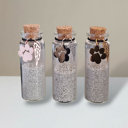 Gedenkflasche - Gold, Silber und Roségold 