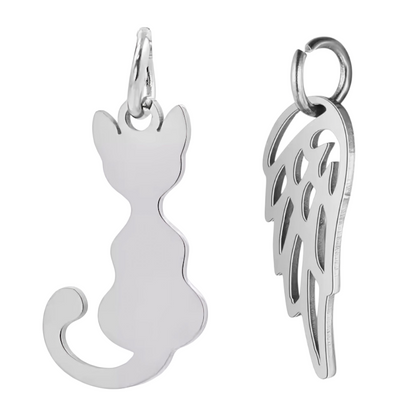 Bewaar as, haar of snorharen van je kat in een stijlvol memorial flesje met hangers.