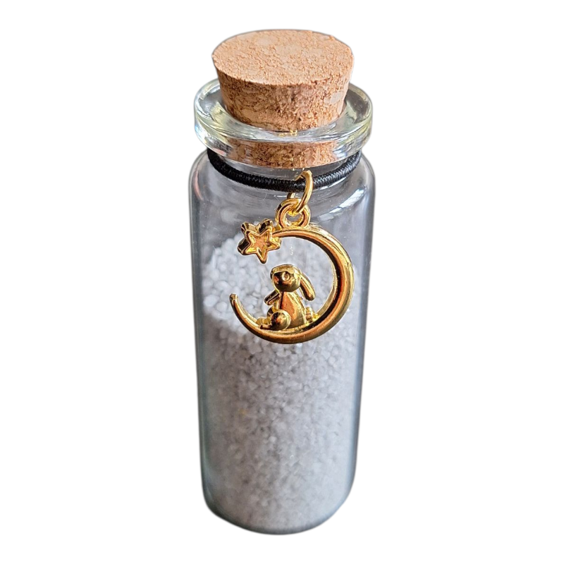 Bewaar een plukje vacht, as of snorhaar van je konijn in een mooi memorial flesje