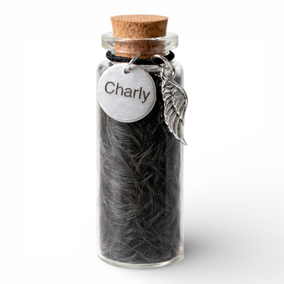 Memorial Flesje - Hanger met naam