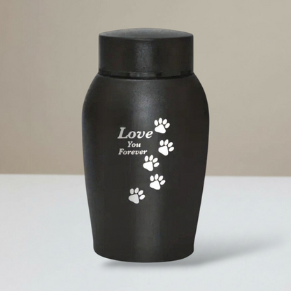 Urne Schwarz - Edelstahl 500ML - Love you forever