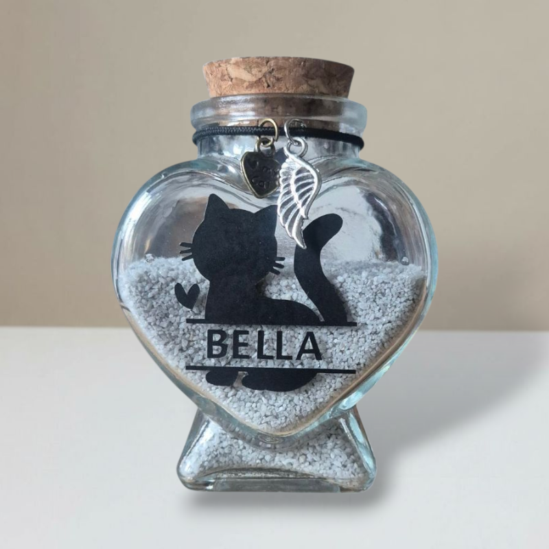 Gedenkflasche mit Namen