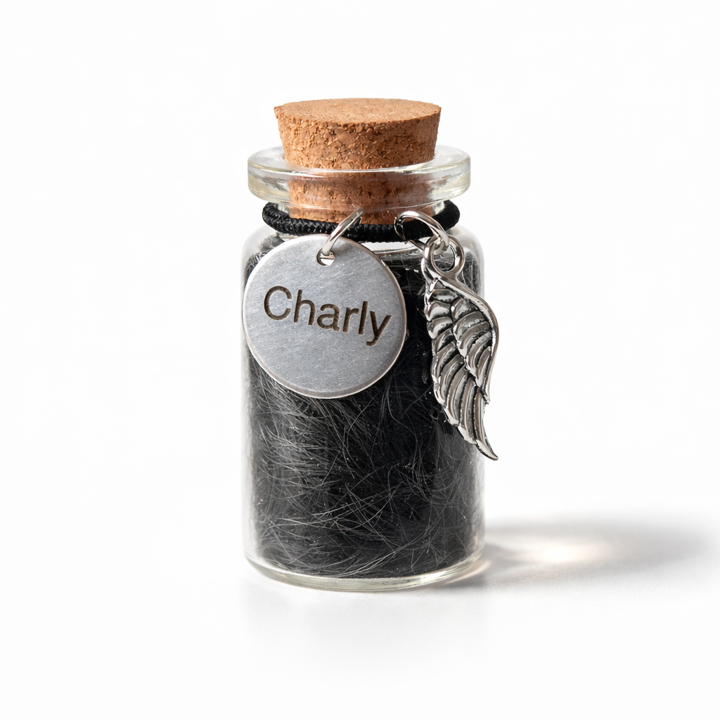 Memorial Flesje - Hanger met naam