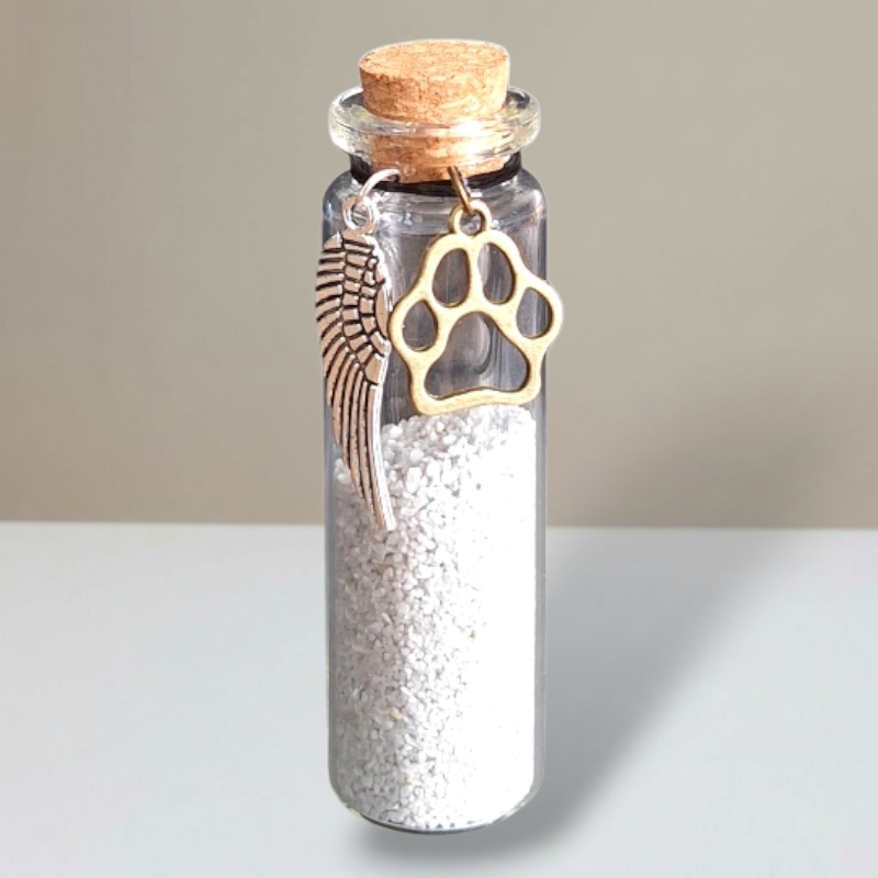 Gedenkflasche - Bronze - Pfote 