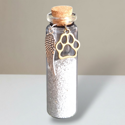 Gedenkflasche - Bronze - Pfote 