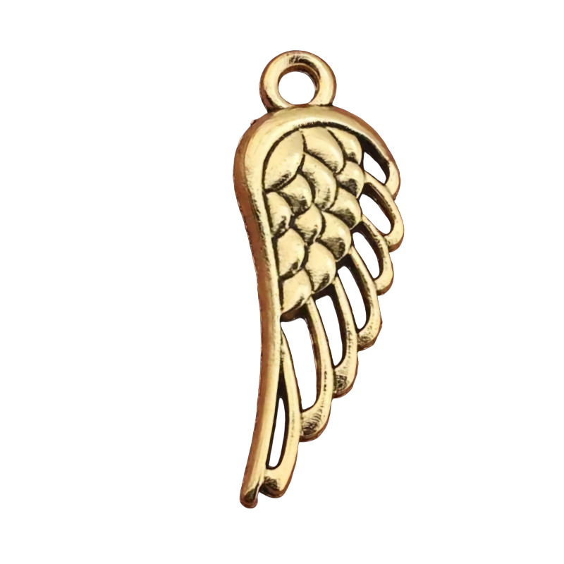 Bewaar as, haar of snorharen van je huisdier in een stijlvol memorial flesje met een goudkleurige engelenvleugel hanger.